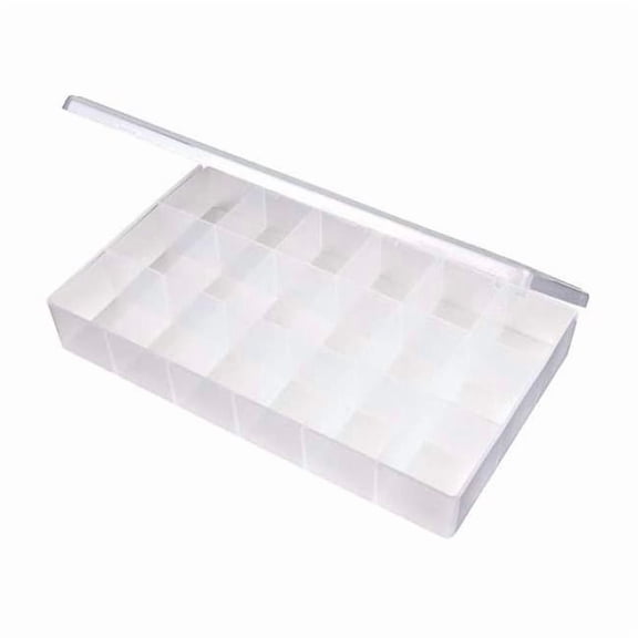 FLAMBEAU T618 18 Compartment Box, 10-1/2"L x 6-3/16"W