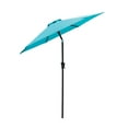 thumbnail image 1 of FLAME&SHADE 7.5 ft Outdoor Market Patio Table Umbrella with Tilt, Aqua Blue, 1 of 7