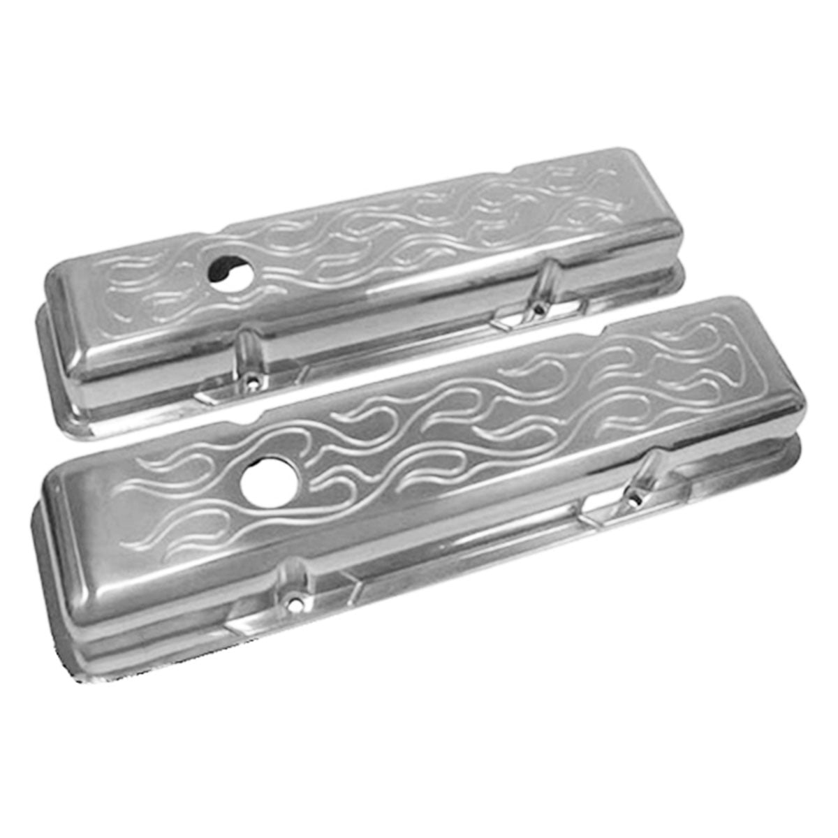 Juego De 2 Tapas De Válvula Extraíbles Cromadas Para Motores Chevy SBC 283-400 V8 (1958-1986) - Marca SPP