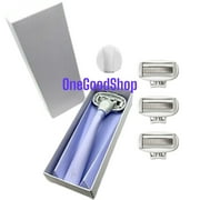 FLAMINGO 5-Blade Razors for Women - 1 Razor Handle + 4 5-Blade Refills + 1 Shower Holder - Lilac