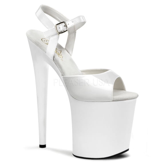 FLAMINGO-809, 8" Heel Ankle Strap Platform Sandal