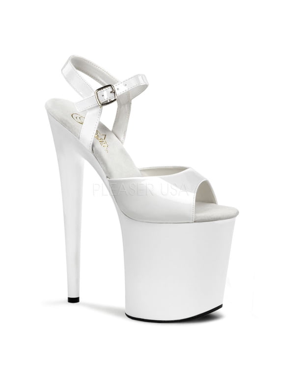 FLAMINGO-809, 8" Heel Ankle Strap Platform Sandal