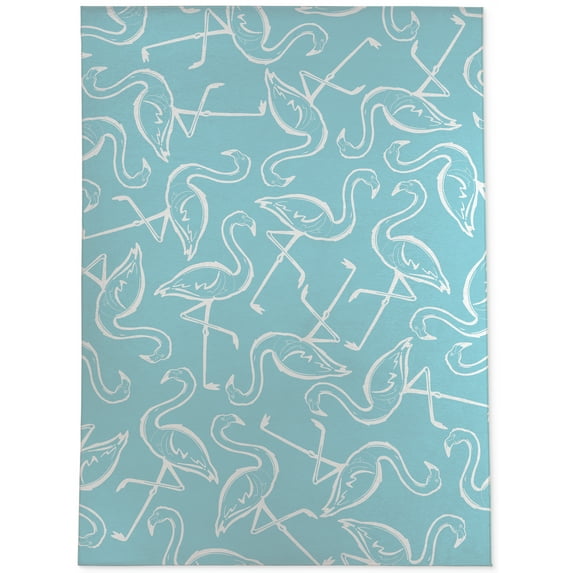 FLAMINGO MINGLE POOL Kitchen Mat By Kavka Designs