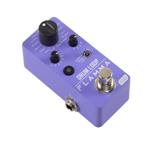 FLAMMA FC01 Drum Machine Phrase Loop Pedal Guitar Pedal16 Drum Groove 20 Minutes Looper Capacity