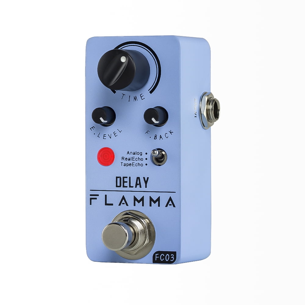 FLAMMA FC03 Delay Pedal Mini Digital Electric Guitar Effects Pedal with Analog Real Echo Tape Echo Delay True Bypass