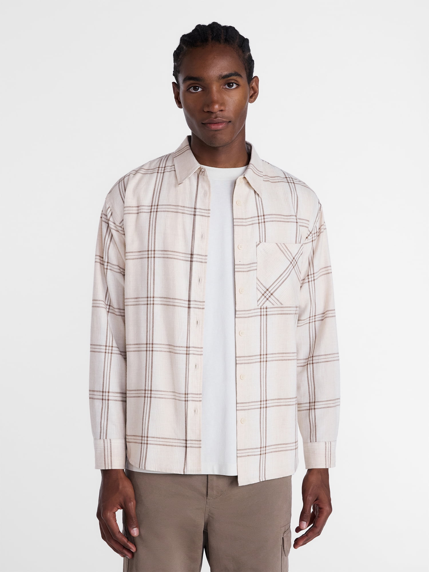 No Boundaries Flannel Cotton Shirt, Women's XXS-XXL