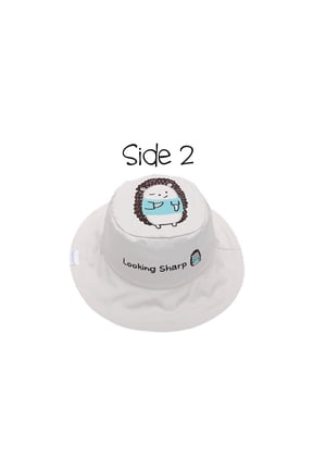 Kids' Reversible Sun Hat - Fox/Hedgehog - L (4-6y+)