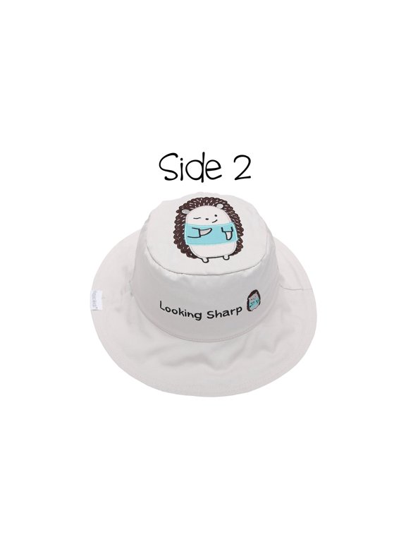 Kids' Reversible Sun Hat - Fox/Hedgehog - L (4-6y+)
