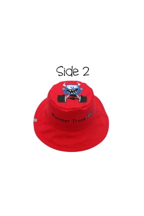 Kids' Reversible Sun Hat - Monster/Car - L (4-6y+)