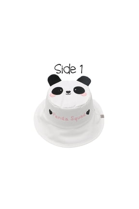 Kids' Reversible Sun Hat - Panda/Koala - M (2-4y)