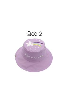 Kids' Reversible Sun Hat - Unicorn/Star - L (4-6y+)