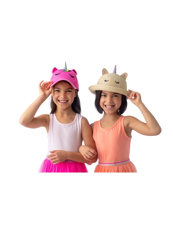 Kids' Straw Hat - Unicorn - L (4-6y+)