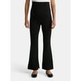 thumbnail image 1 of Time and Tru Women's Maternity Flare Pants with Slits, Sizes S-XXL, 1 of 5