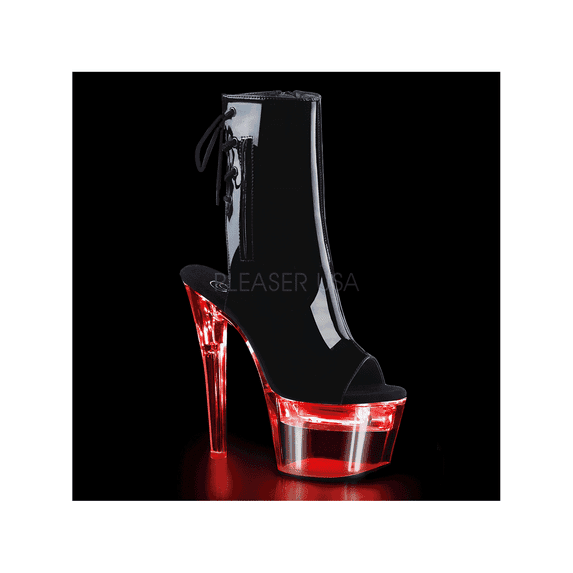 FLASHDANCE-1018-7, 7" Heel 2 3/4" Platform LED Illuminated Boot