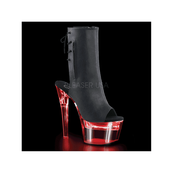 FLASHDANCE-1018-7, 7" Heel 2 3/4" Platform LED Illuminated Boot