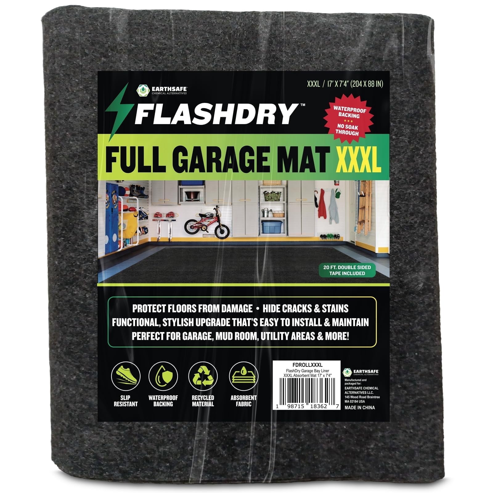FLASHDRY Garage Floor Mat XXXL 17'x7'4