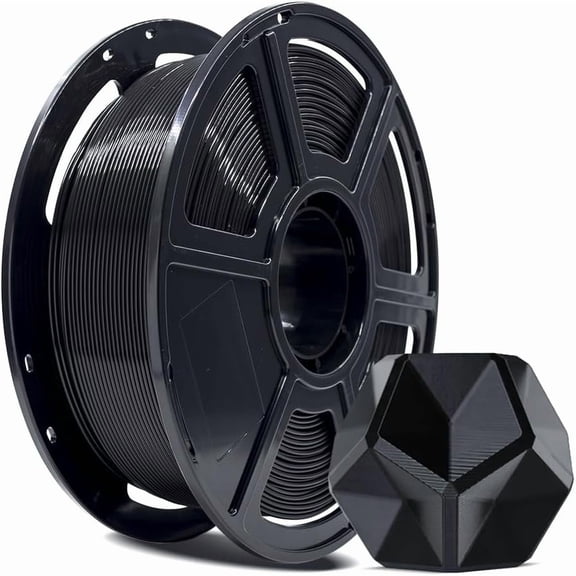 FLASHFORGE 3D Printer Filament, PLA PRO Filament 1.75mm, 1KG Spool (2.2lbs), Dimensional Accuracy +/- 0.02mm for FDM Printers, Better Tenacity & No Knotting (Black)