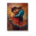 thumbnail image 1 of FLASHLUMI 20x30 Inch Impressionist Latin Dancers Oil Painting Canvas Wall Art, Vibrant Romantic Couple Dance Decor for Living Room Bedroom, With Frame, 1 of 10