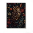 thumbnail image 1 of FLASHLUMI 24x36 Inch Vintage Owl with Floral Tapestry Background Oil Painting Canvas Wall Art, Rustic Wildlife Home Decor for Living Room Bedroom, No Frame, 1 of 10