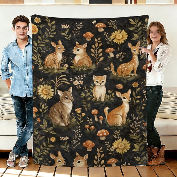 FLASHLUMI 30"×40" Soft Sherpa Blanket, Cozy Plush Warm Throw Blanket for Couch Bed Sofa Home Office Decor