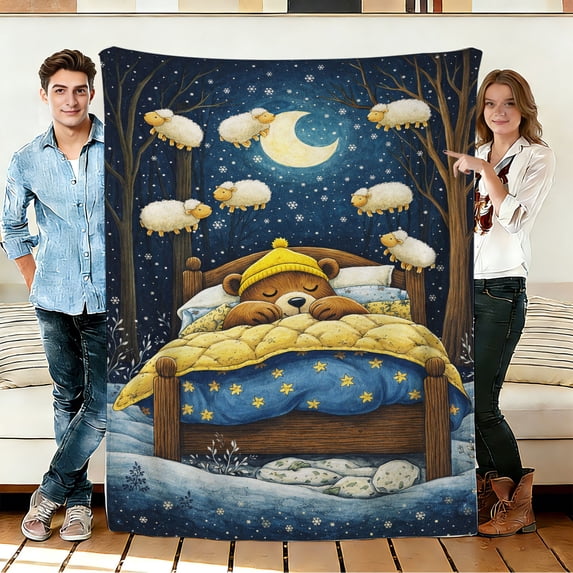 FLASHLUMI 30"×40" Soft Sherpa Blanket, Cozy Plush Warm Throw Blanket for Couch Bed Sofa Home Office Decor
