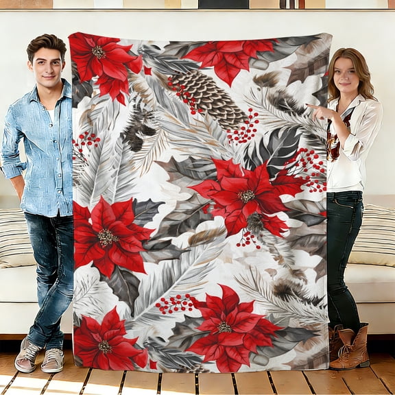 FLASHLUMI 30"×40" Soft Sherpa Blanket, Cozy Plush Warm Throw Blanket for Couch Bed Sofa Home Office Decor