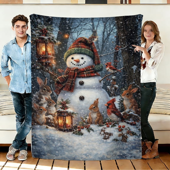 FLASHLUMI 30"×40" Soft Sherpa Blanket, Cozy Plush Warm Throw Blanket for Couch Bed Sofa Home Office Decor