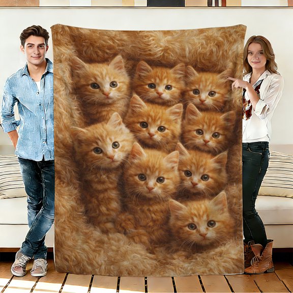 FLASHLUMI 30"×40" Soft Sherpa Blanket, Cozy Plush Warm Throw Blanket for Couch Bed Sofa Home Office Decor