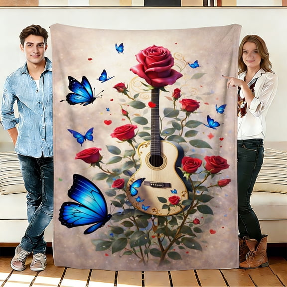 FLASHLUMI 30"×40" Soft Sherpa Blanket, Cozy Plush Warm Throw Blanket for Couch Bed Sofa Home Office Decor