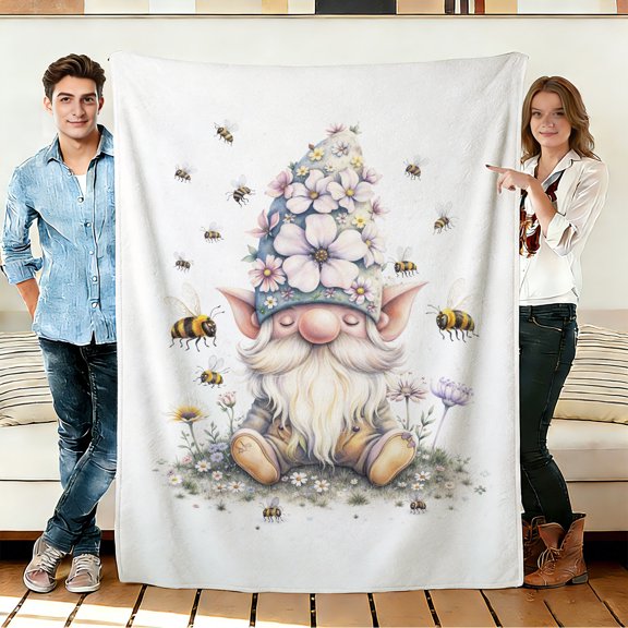 FLASHLUMI 30"×40" Soft Sherpa Blanket, Cozy Plush Warm Throw Blanket for Couch Bed Sofa Home Office Decor