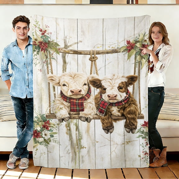 FLASHLUMI 30"×40" Soft Sherpa Blanket, Cozy Plush Warm Throw Blanket for Couch Bed Sofa Home Office Decor