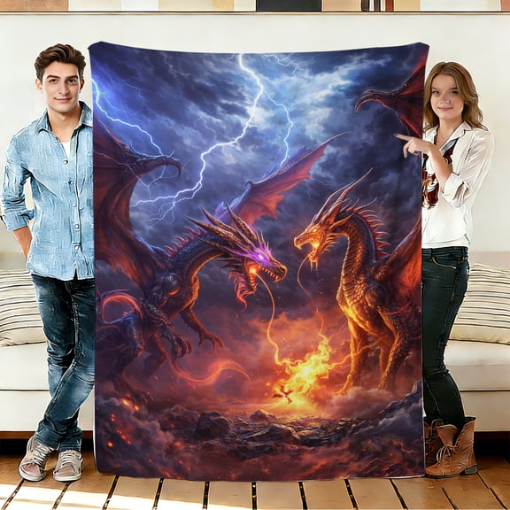 FLASHLUMI 30"×40" Soft Sherpa Blanket, Cozy Plush Warm Throw Blanket for Couch Bed Sofa Home Office Decor