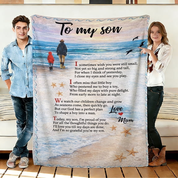 FLASHLUMI 30"×40" Soft Sherpa Blanket, Cozy Plush Warm Throw Blanket for Couch Bed Sofa Home Office Decor