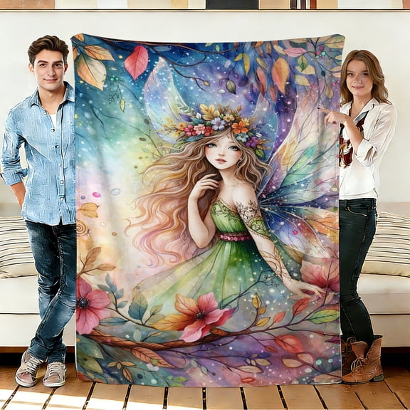 FLASHLUMI 30"×40" Soft Sherpa Blanket, Cozy Plush Warm Throw Blanket for Couch Bed Sofa Home Office Decor