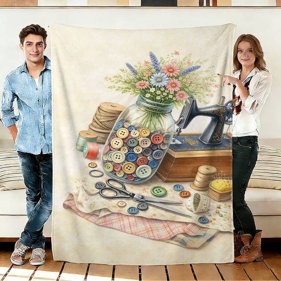 FLASHLUMI 30"×40" Soft Sherpa Blanket, Cozy Plush Warm Throw Blanket for Couch Bed Sofa Home Office Decor