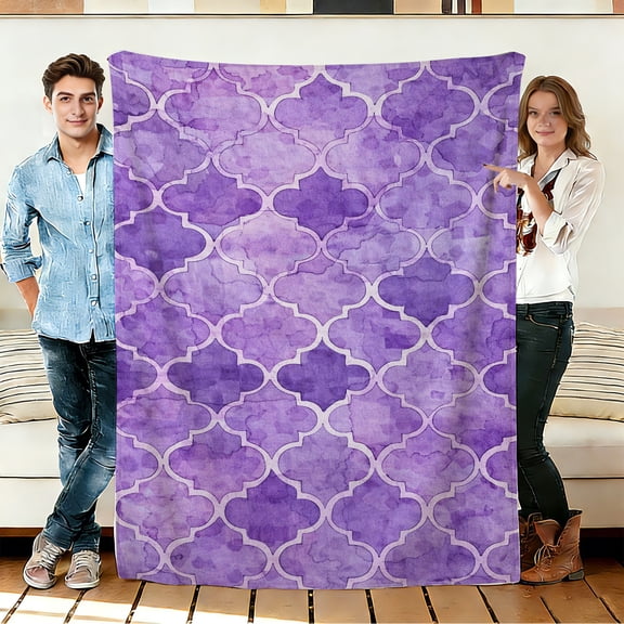 FLASHLUMI 30"×40" Soft Sherpa Blanket, Cozy Plush Warm Throw Blanket for Couch Bed Sofa Home Office Decor