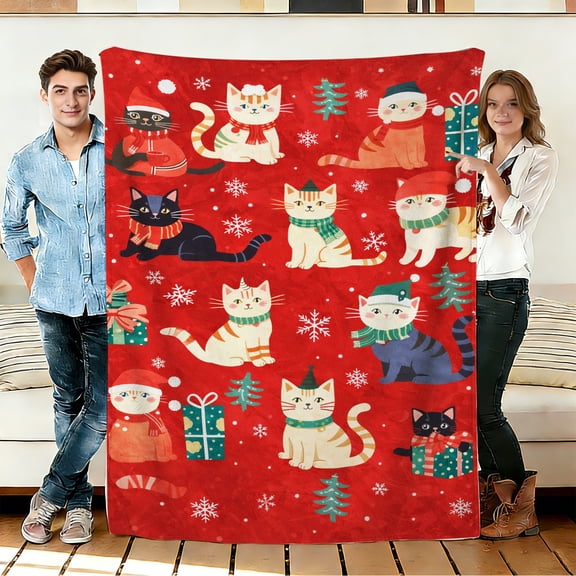 FLASHLUMI 30"×40" Soft Sherpa Blanket, Cozy Plush Warm Throw Blanket for Couch Bed Sofa Home Office Decor