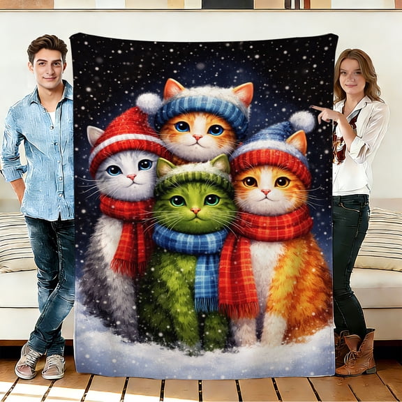 FLASHLUMI 30"×40" Soft Sherpa Blanket, Cozy Plush Warm Throw Blanket for Couch Bed Sofa Home Office Decor