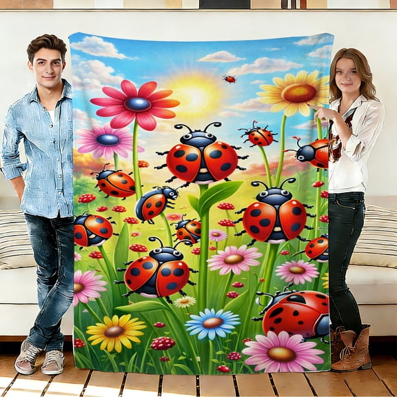 FLASHLUMI 30"×40" Soft Sherpa Blanket, Cozy Plush Warm Throw Blanket for Couch Bed Sofa Home Office Decor