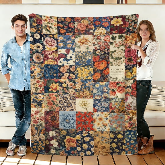 FLASHLUMI 30"×40" Soft Sherpa Blanket, Cozy Plush Warm Throw Blanket for Couch Bed Sofa Home Office Decor