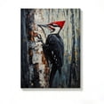 thumbnail image 1 of FLASHLUMI 32x48 Inch Pileated Woodpecker on Birch Tree Canvas Wall Art, Wildlife Nature Decor for Living Room Bedroom, No Frame, 1 of 10