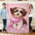 thumbnail image 1 of FLASHLUMI 50"×60" Soft Sherpa Blanket, Cozy Plush Warm Throw Blanket for Couch Bed Sofa Home Office Decor, 1 of 10