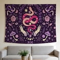 thumbnail image 1 of FLASHLUMI 60"×40" Tapestry, Purple Witchy Snake Tapestry, Decorative Wall Hanging for Bedroom Living Room Office Home Decor, 1 of 8