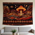 thumbnail image 1 of FLASHLUMI 60"×50" Tapestry, Bohemian Mushroom Tapestry, Decorative Wall Hanging for Bedroom Living Room Office Home Decor, 1 of 8