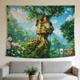 thumbnail image 1 of FLASHLUMI 60"×50" Tapestry, Decorative Wall Hanging for Bedroom Living Room Office Home Decor, 1 of 8