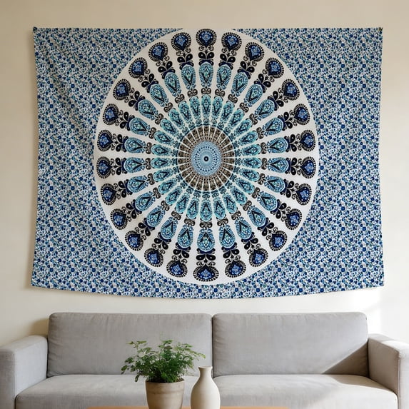 FLASHLUMI 60"×50" Tapestry, Decorative Wall Hanging for Bedroom Living Room Office Home Decor