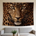 thumbnail image 1 of FLASHLUMI 60"x40" Leopard Face Tapestry Wall Hanging, Wild Animal Print Tapestry for Bedroom Living Room, 1 of 7