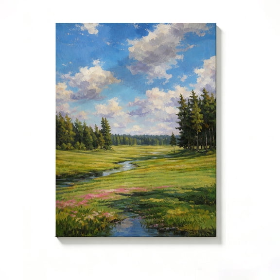 FLASHLUMI 8"×12" Canvas Wall Art, Modern Minimalist Canvas Prints for Bedroom Living Room Bathroom Office Home Decor