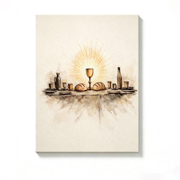 FLASHLUMI 8"×12" Canvas Wall Art, Modern Minimalist Canvas Prints for Bedroom Living Room Bathroom Office Home Decor