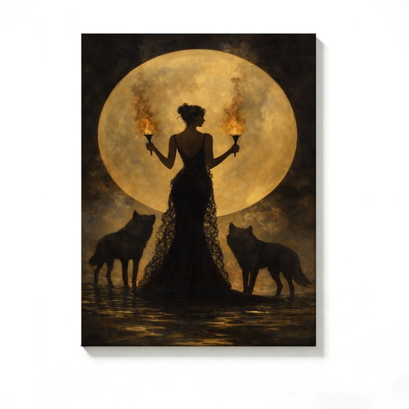 FLASHLUMI 8"×12" Canvas Wall Art, Modern Minimalist Canvas Prints for Bedroom Living Room Bathroom Office Home Decor